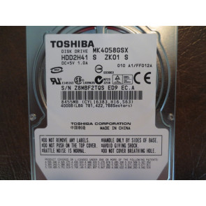HDD2H41 - Toshiba MK4058GSX 400 GB 2.5 Internal Hard Drive - SATA/300 - 5400 rpm - 8 MB Buffer - Hot Swappable