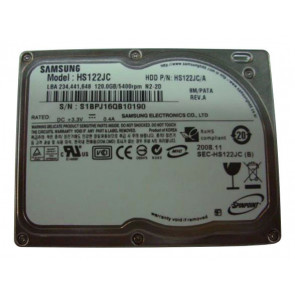 HS122JC/A - Samsung Spinpoint N1 120GB 5400RPM ATA-100 8MB Cache 1.8-inch Internal Hard Drive (Refurbished)