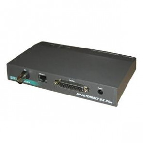 J2591A - HP JetDirect EX Plus 10Mbps Fast Ethernet RJ45/BNC 1-Port x Parallel DB-25 External Print Server