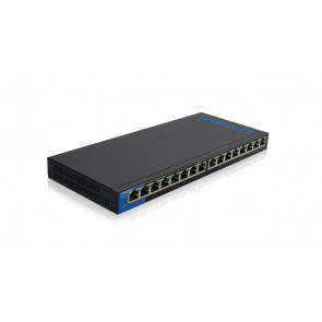 LGS116 - Linksys 16-Port Gigabit Ethernet Switch 16 Ports 16 X Rj-45 10/100/1000base-T Desktop Wall Mountable
