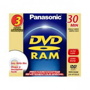 LM-AF30U3 - Panasonic dvd-RAM Media - 1.4GB - 3 Pack