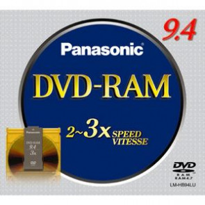 LM-HB94LU - Panasonic DVD-RAM Disc 9.4GB 3x Speed Double Sided (5 Pack)