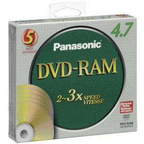 LM-HC47LU5 - Panasonic 3x dvd-RAM Media - 4.7GB - 5 Pack