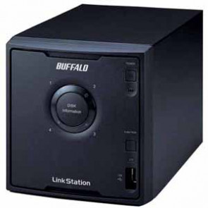 LS-Q1.0TL/R5 - Buffalo LinkStation Quad Hard Drive Array - 4 x HDD Installed - 1 TB Installed HDD Capacity - RAID Supported - Gigabit Ethernet - Network (R