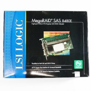 LSI00049 - MegaRAID 256MB DDR2 PCI Express x8 SAS 8408E 8-Port SAS RAID Controller