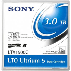LTX1500G/BC - Sony LTX1500G/BC LTO Ultrium 5 Data Cartridge with Barcode Labeling - LTO Ultrium - LTO-5 - 1.50 TB (Native) / 3 TB (Compressed) - 1 Pack