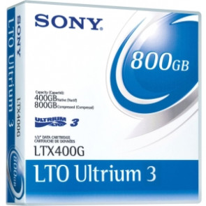 LTX400WBC - Sony LTX400W LTO Ultrium 3 WORM Data Cartridge with Barcode Labeling - LTO Ultrium - LTO-3 - 400 GB (Native) / 800 GB (Compressed) - 1 Pack