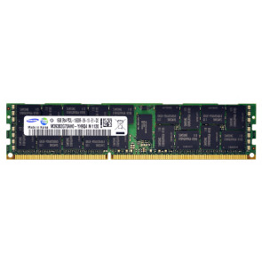 M393B2G70AH0-YH9 - Samsung 16GB DDR3-1333MHz PC3-10600 ECC Registered CL9 240-Pin DIMM 1.35V Low Voltage Dual Rank Memory Module