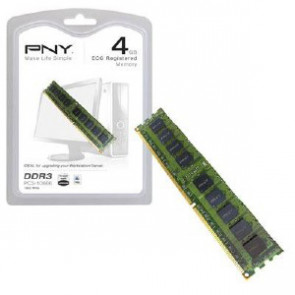 MD4096SD3-1333-ECC - PNY Technologies 4GB DDR3-1333MHz PC3-10600 ECC Registered CL9 240-Pin DIMM 1.35V Low Voltage Memory Module