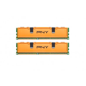MD8192KD3-1333 - PNY Technologies 8GB Kit (2 X 4GB) DDR3-1333MHz PC3-10600 non-ECC Unbuffered CL9 240-Pin DIMM 1.5V Dual Rank Memory