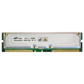 MR16R1628AF0-CM8 - Samsung Rambus 256MB PC800 800MHz 40ns non-ECC 184-Pin RDRAM RIMM Memory Module (Refurbished)
