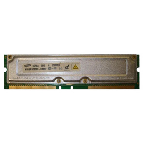 MR16R1628DF0-CM8NF - Samsung Rambus 256MB PC800 800MHz 40ns non-ECC 184-Pin RDRAM RIMM Memory Module (Refurbished)