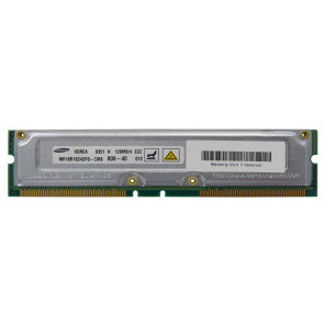 MR18R1624DF0-CM8 - Samsung Rambus 128MB PC800 800MHz ECC 40ns 184-Pin RDIMM RIMM Memory Module (Refurbished)