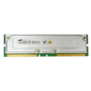MR18R162GAF0-CM8 - Samsung Rambus 512MB PC800 800MHz ECC 40ns 184-Pin RDRAM RIMM Memory Module (Refurbished)