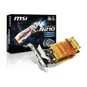 N210-MD512H-A1 - MSI GeForce 210 512MB GDDR2 VGA/ DVI/ HDMI PCI-Express Video Graphics Card
