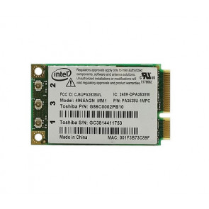 PA3538U - Toshiba Intel 4965AGN WiFiLink a/b/g/n Mini PCI Express Card