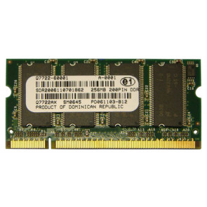 Q7722A - HP 256MB DDR-266MHz PC2100 non-ECC Unbuffered CL2.5 200-Pin SoDimm 2.5V Memory Module