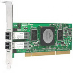 QLA2462-E-SP - QLogic SANBlade 2462 4GB Dual Channel 266MHz PCI-X Low Profile Fibre Channel Host Bus Adapter (QLA2462-E-SP)WI