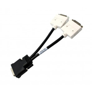 R0915 - Dell DVI SPLITTER Y Cable DMS-59 Connector (1X LFH/2X 25-Pin DVI) for nVidia VID