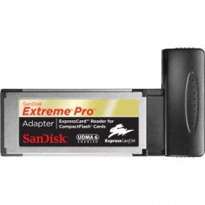 SDADX6-CF-G20 - SanDisk Extreme Pro SDADX6-CF-G20 ExpressCard FlashCard Reader/Writer - CompactFlash Type I CompactFlash Type II - ExpressCard