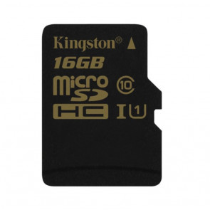 SDCA3/16GBSP - Kingston 16GB Class 3 microSDHC UHS-I Speed Flash Memory Card