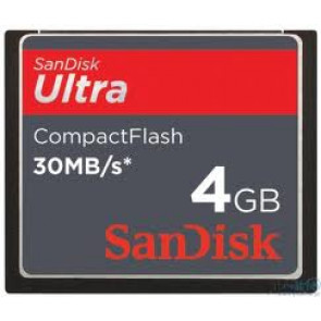 SDCFH-004G-U46 - SanDisk 4GB Ultra II 30MB/s CompactFlash (CF) Memory Card