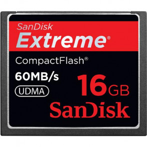 SDCFX-016G-X46 - SanDisk 16GB Extreme CompactFlash 60MB/s UDMA Memory Card