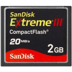 SDCFX3-002G-A21 - SanDisk Sandisk 2GB Extreme III CompactFlash Memory Card