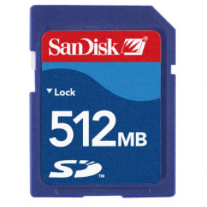 SDSDB-512-768 - SanDisk 512MB Secure Digital (SD) Flash Memory Card