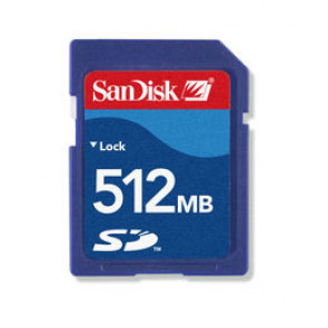 SDSDJ-512 - SanDisk 512MB Secure Digital (SD) Flash Memory Card