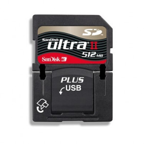 SDSDPH-512-901 - SanDisk 512MB Ultra II Plus Hi-Speed USB Secure Digital (SD) Flash Memory Card