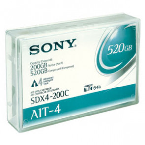 SDX4-200C-BC - Sony SDX4-200C AIT-4 Barcoded Data Cartridge - AIT AIT-4 - 200GB (Native) / 520GB (Compressed) - 1 Pack