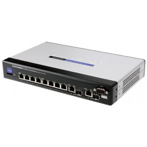 SRW208MP - Linksys 8-Port 10/100 POE (8-Port) Switch SNMP with Webview QOS 2GBIC PT (Refurbished)