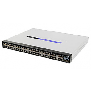 SRW248G4P - Linksys 48-Port 10/100 + 4-Port Managed Gigabit Ethernet Switch with Webview PoE (Refurbished)