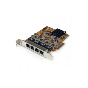 ST1000SPEX42 - StarTech OneConnect 4 Port PCI Express Gigabit Ethernet NIC Network Adapter Card - 4 - Twisted Pair - FULL-HEIGHT