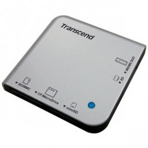 TS-RD13B - Transcend Portable Multi-Card Reader - MMCplus Microdrive miniSD Card Memory Stick Memory Stick Duo Memory Stick PRO MultiMediaCard (M