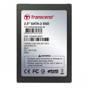 TS120GSSD25D-M - Transcend SSD25D 120 GB Internal Solid State Drive - 2.5 - SATA/300 - Hot Swappable