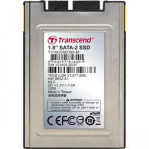TS16GSSD18S-M - Transcend TS16GSSD18S-M 16 GB Internal Solid State Drive - 1.8 - SATA/300