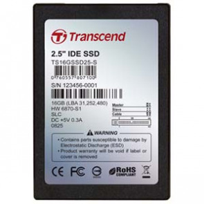 TS16GSSD25S-S - Transcend 16 GB Internal Solid State Drive - 2.5 - SATA/150