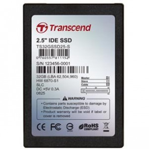 TS32GSSD25-M - Transcend 32 GB Internal Solid State Drive - 2.5 - IDE
