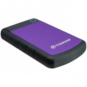 TS500GSJ25H2P - Transcend StoreJet 25H2P 500 GB 2.5 External Hard Drive - Purple - USB 2.0 - SATA - 5400 rpm - 8 MB Buffer