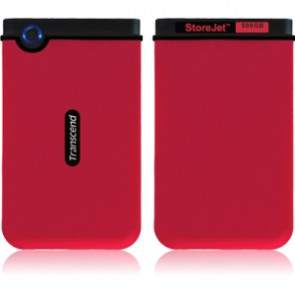 TS500GSJ25M-R - Transcend StoreJet 500 GB 2.5 External Hard Drive - Red - USB 2.0