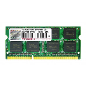 TS512MSK64V1N - Transcend 4GB DDR3-1066MHz PC3-8500 non-ECC Unbuffered CL7 204-Pin SoDimm 1.35V Low Voltage Memory Module
