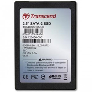 TS64GSSD25S-M - Transcend 64 GB Internal Solid State Drive - 2.5 - SATA/150