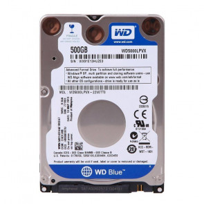 WD5000LPVX-75V0TT0 - Western Digital Blue 500GB 5400RPM SATA 6GB/s 8MB Cache 2.5-inch Hard Drive